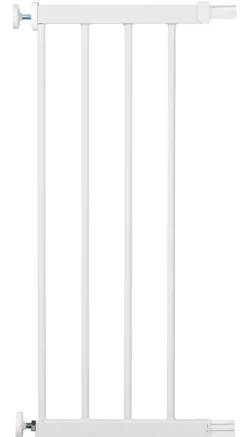 Extension barrière de sécurité en métal blanc Easy Close 28 cm