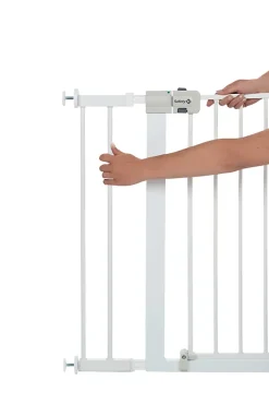 Extension barrière de sécurité en métal blanc Easy Close 14 cm