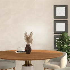 Faïence murale beige effet marbre brillant L.90 x l.30 cm x ép.10,5 mm, Balmoral