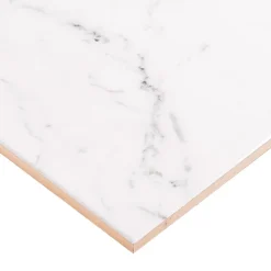 Faïence murale effet marbre blanc L.60 x l.20 cm x ép.9,4 mm, Aruma