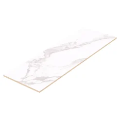 Faïence murale effet marbre blanc mat L.90 x l.30 cm x ép.8,7 mm, Oazis