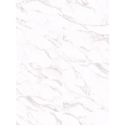 Faïence murale effet marbre blanc mat L.90 x l.30 cm x ép.8,7 mm, Oazis
