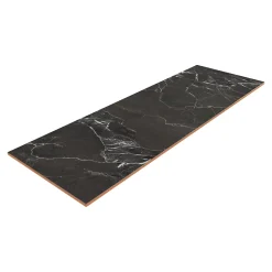 Faïence murale effet marbre noir brillant L.60 x l.20 cm x ép.9,4 mm, Aruma