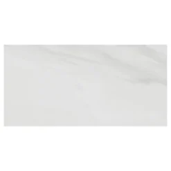 Faïence murale effet marbre blanc brillant L.60 x l.30 cm x ép.7 mm, Celena
