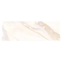 Faïence murale effet marbre blanc et doré brillant L.60 x l.20 cm x ép.9,4 mm, Aruma