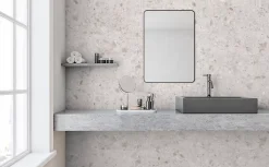 Faïence murale intérieur effet pierre ivoire mat L.75 x l.25 cm x ép.9 mm, GeoTech