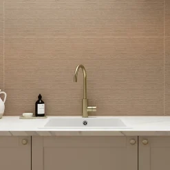 Faïence murale intérieur grès émaillé effet bois brut beige L.12 x l.6 cm x ép.8,2 mm, Taka