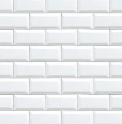 Faïence murale métro blanc mat L.15 x l.7,5 cm x ép.7,2 mm