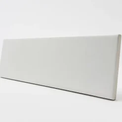 Faïence murale unie blanc cassé L.30 x l.7 cm, Minerra