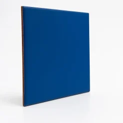 Faïence murale unie bleu saphir satin L.20 x l.20 cm, Monocolor