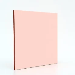 Faïence murale unie rose saumoné satin L.20 x l.20 cm, Monocolor