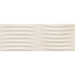 Faïence murale vague effet béton beige mat L.90 x l.30 cm x ép.10,5 mm, Unik