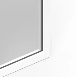 Fenêtre 1 vantail oscillo-battante, tirant droit double vitrage GoodHome en aluminium blanc l.43 x H.67 cm