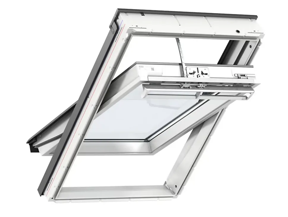 Fenêtre de toit motorisée électrique Velux GGU MK08 Integra® confort Everfinish - polyuréthane L. 78 x H. 140 cm