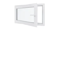 Fenêtre PVC - LxH 1100x600 mm -Triple Vitrage - Blanc -poignée à droite