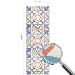 Film décoratif pour vitre Wallfluent 50x146 cm de protection d'intimité Mosaïques Colorées 1 rol.