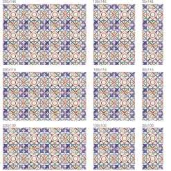 Film décoratif pour vitre Wallfluent 50x146 cm de protection d'intimité Mosaïques Colorées 1 rol.