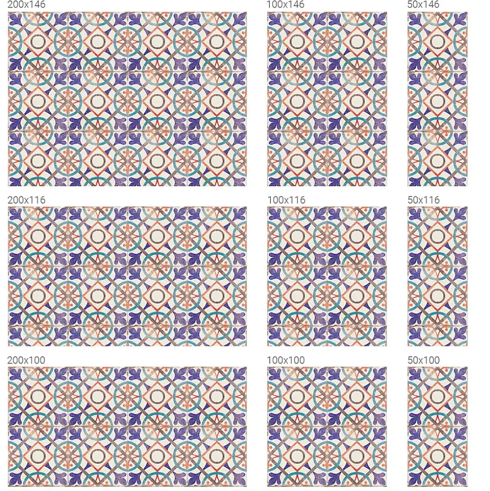 Film décoratif pour vitre Wallfluent 50x146 cm de protection d'intimité Mosaïques Colorées 1 rol.