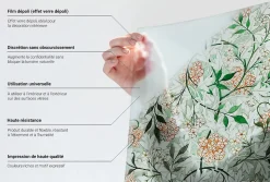 Film décoratif pour vitre Wallfluent 50x116 cm Protège efficacement l'intimité Couleur Unie 1 rol.