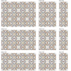 Film Ddépoli Autoadhésif Wallfluent 100x146 cm d'Intimité pour Fenêtre Rayures Ornements Carrelés 1 rol.