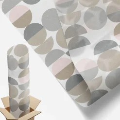 Film Ddépoli Autoadhésif Wallfluent 100x116 cm d'Intimité pour Fenêtre Rayures Motifs Géométriques 1 rol.