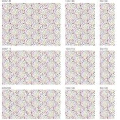 Film dépoli blanc adhésif Wallfluent 50x146 cm d'Intimité pour Fenêtre Rayures Prairie Fleurie 1 rol.