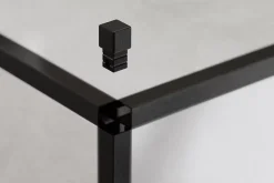 Finition angulaire Ilcom PQ en acier inoxydable pour profils Noir satiné - 0,8 mm x 0,8 mm