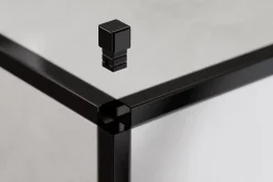 Finition angulaire Ilcom PQ en acier inoxydable pour profils Noir poli - 0,8 mm x 0,8 mm