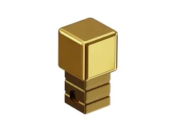 Finition angulaire Ilcom PQ en acier inoxydable pour profils Or poli - 0,8 mm x 0,8 mm
