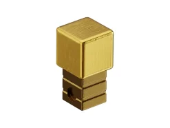 Finition angulaire Ilcom PQ en acier inoxydable pour profils Or satiné - 0,8 mm x 0,8 mm