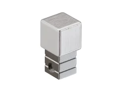 Finition angulaire rectifiée Ilcom PQS en acier inoxydable pour profils ArgentSatiné - 10 mm x 10 mm