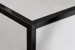Finition angulaire rectifiée Ilcom PQS en acier inoxydable pour profils Noir poli - 10 mm x 10 mm