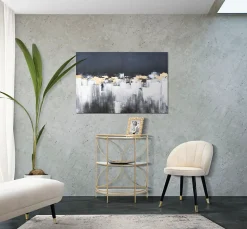 Impression sur toile abstraite multicolore cm 80x3x120