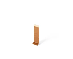 Joint FI en acier inoxydable pour plinthe Cuivre satiné - 60mm x 30mm x 12mm