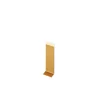 Joint FI en acier inoxydable pour plinthe Or satiné - 80mm x 30mm x 12mm