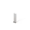 Joint FI en acier inoxydable pour plinthe Argent satiné - 60mm x 30mm x 12mm