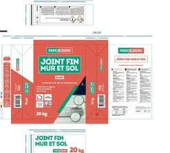 Joint fin pour carrelage mur et sol blanc Parexlanko 20 kg