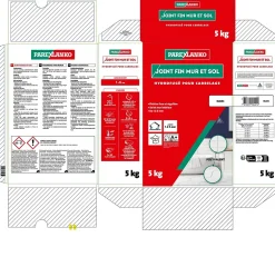Joint fin pour carrelage mur et sol blanc Parexlanko 5 kg