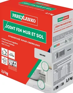 Joint fin pour carrelage mur et sol brume Parexlanko 2,5 kg