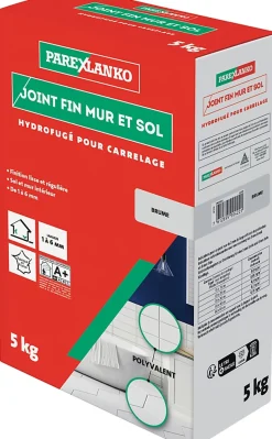 Joint fin pour carrelage mur et sol brume Parexlanko 5 kg