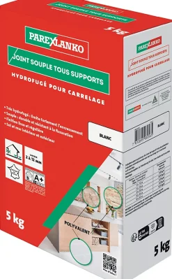 Joint souple tous supports blanc Parexlanko 5 kg