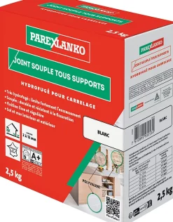 Joint souple tous supports blanc Parexlanko 2,5 kg