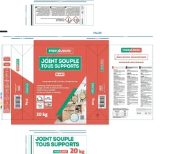 Joint souple tous supports blanc Parexlanko 20 kg
