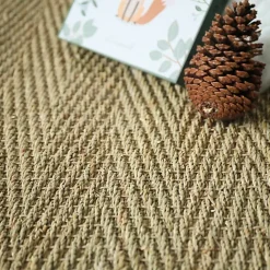 Jonc de mer - Assam - Chevron - Echantillon 15 x 20 cm
