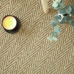 Jonc de mer - Bihar - Fin chevron - Rouleau de 2m x 16m