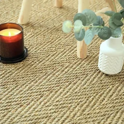 Jonc de mer - Bihar - Fin chevron - Rouleau de 2m x 4m