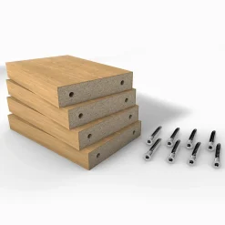 Kit de connexion Claustra MDF imitation chêne 22 x 170 mm Foge