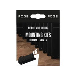 Kit de fixation pour claustra couleur noir