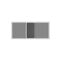 Kit moustiquaire extensible H 70 cm x L 100 cm alu blanc sans perçage