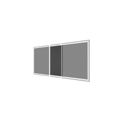 Kit moustiquaire extensible H 70 cm x L 100 cm alu blanc sans perçage